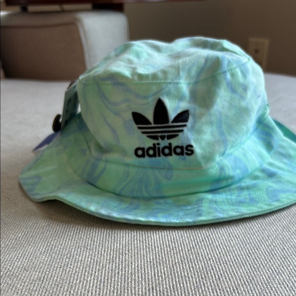 Adidas Mint and Sky Blue Bucket Hat